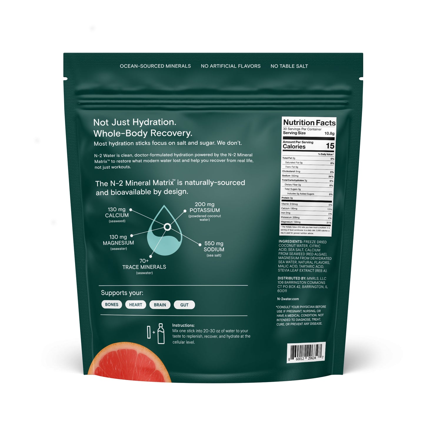 N-2 Mineral First Hydration Grapefruit flavor